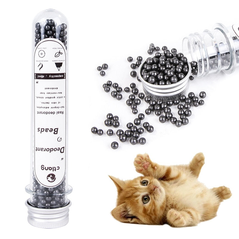 Pets - tofu Cat Litter Deodorant Beads - Activated Carbon Absorbs To Cat Stink Bead