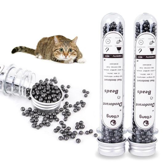 Pets - tofu Cat Litter Deodorant Beads - Activated Carbon Absorbs To Cat Stink Bead